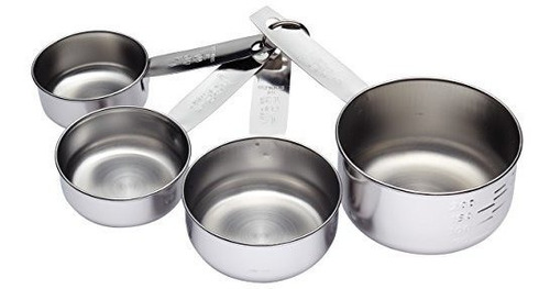 Tazas Medidoras De Acero Inoxidable Kitchencraft (juego De 4