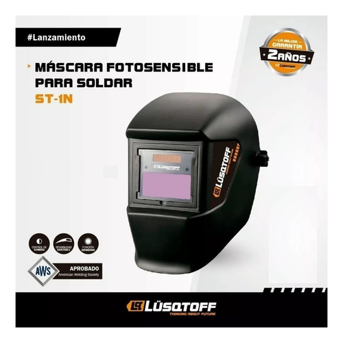 Imagen 3 de 10 de Máscara Fotosensible Para Soldar Lusqtoff Mm