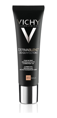 Imagen 1 de 8 de Base De Maquillaje Vichy Dermablend 3d Correction Gold 45