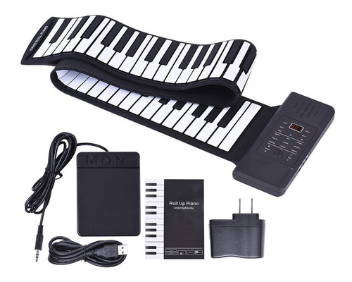 Imagen 7 de 9 de Teclado Midi Flexible Piano Roll-up Portátil 88 Teclas Usb