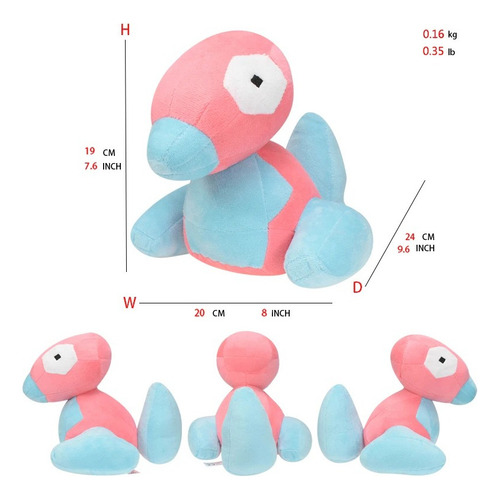 Mu?eco Peluche Porygon Cm De 20 De Bonito Mu?eco Pokémon