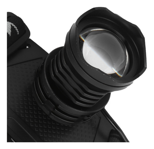 Linterna Frontal Recargable Con Cabezal Exterior Para Ciclis