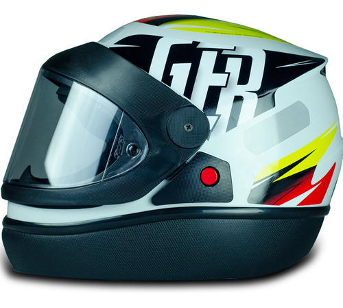 Capacete Branco Com Abertura Automática E Forro Removível 60 Desenho Solid