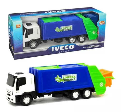 Brinquedo Caminhao Iveco Tector Coletor Limpeza Urbana Usual