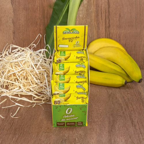 Doce Bananinha Fitness Barra Caixa Com 20un 28g