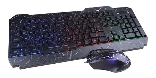 Kit Gamer Teclado Y Mouse Naceb Na-633 Alámbrico Usb Español
