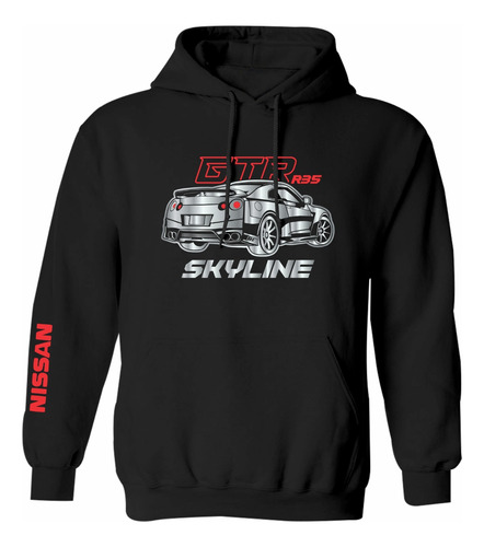 Sudadera Modelo Skyline Gtr R35 Nissan Estampado En Vinil