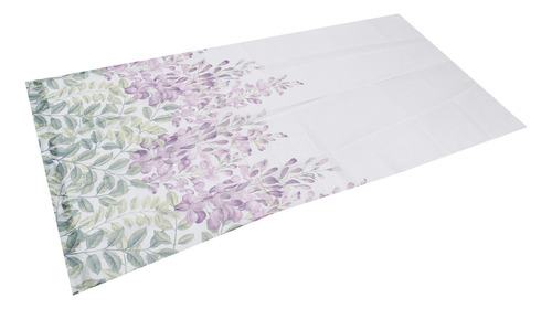 Cortinas De Gasa Bordadas Con Estampado De Flores De Glicina