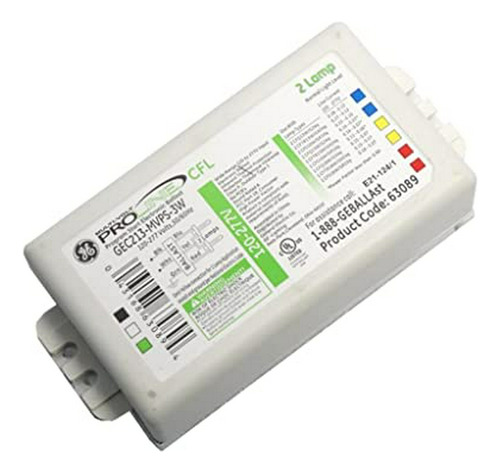 Ge 71430 - Gec213-mvps-3w Compact Fluorescent Ballast