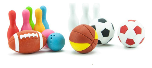 Juego De Gomas De Borrar Japonesas Deportivas Iwako 38329
