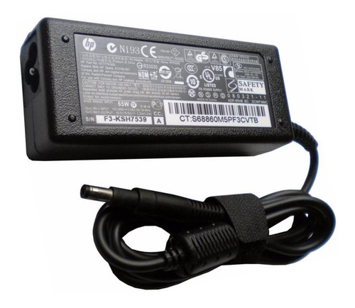 Imagen 1 de 2 de Cargador Laptop Adaptador Hp Envy 19.5v 3.33a 65w Punta Fina