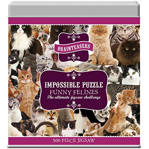 Impossible Puzzle - Funny Felines Puzzle De 500 Piezas En Gi