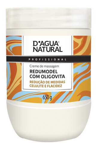 6un Creme Massagem Redumodel Oligovita 650g D'agua Natural