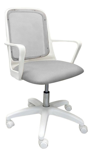 Imagen 1 de 8 de Silla Fresa Blanca Escritorio Oficina Neumática Envio Gratis