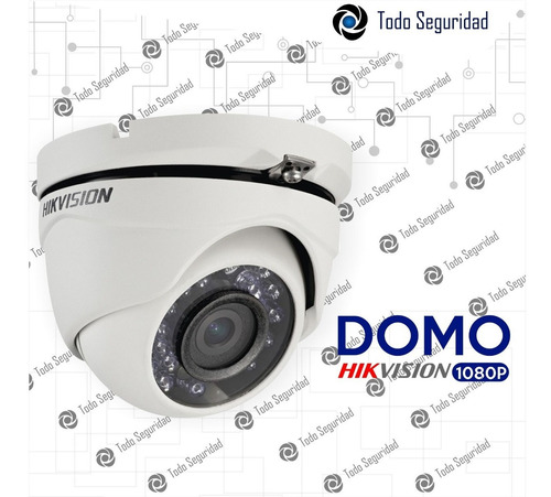 Camara Infrarroja 2mp Hd 1080p Cctv Domo Interior Hikvision Seguridad Gran Angular