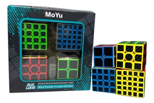 Cubos mágicos em diversos tamanhos 2x2, 3x3, 4x4 e 6x6