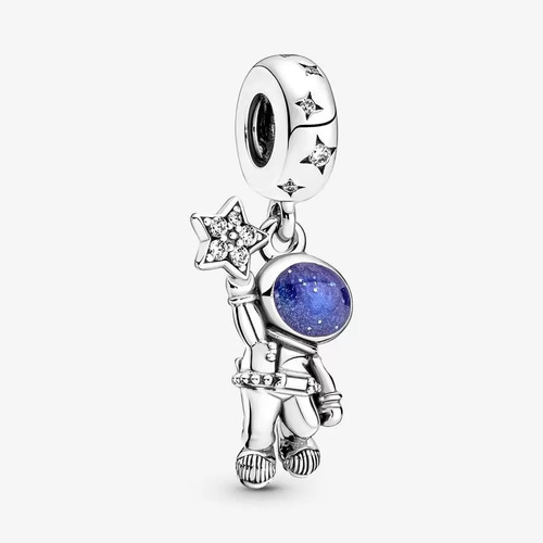 Charm Dije Pandora Original Astronauta De La Galaxia Plata