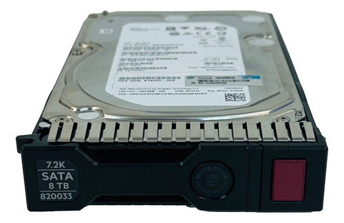 Hd Hp 8tb 7.2k 3.5' 6gbp/s Sata 512e 877683-002 819205-004 820033-001 819203-b21 @ Cor Cinza