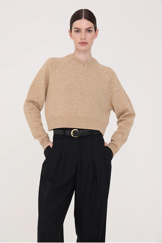 Sweater V Montes Camel. The Cream