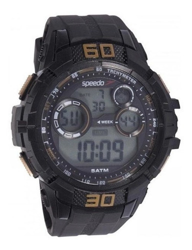 Relógio Esportivo Speedo Preto 81157g0evnp5 Original