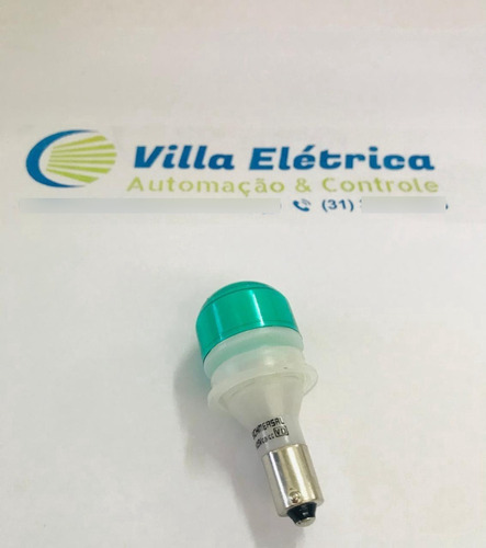 Sinalizador Sete Led 125vca/cc Ba9s Verde  S7ls/15