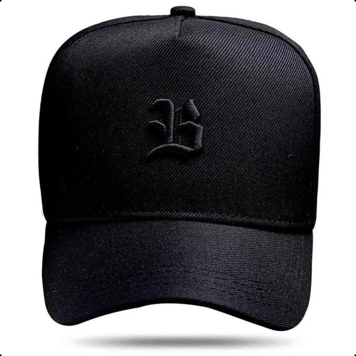 Boné Blck Brasil Basic All Black Snapback Aba Curva Masculino Feminino