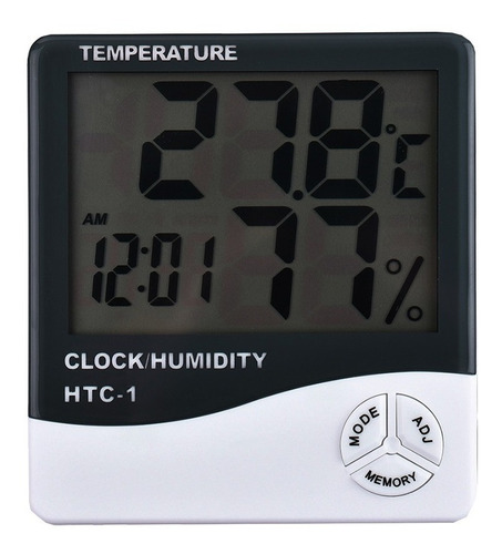 Reloj Termometro Digital - Temperatura - Humedad - Alarma
