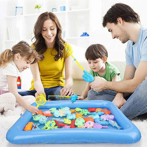 Toy Life - Juego De Pesca Magnético Para 4 Jugadores Para Ni