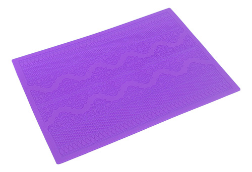 Tapete De Silicona Morado Para Decoración De Tartas Con Esta