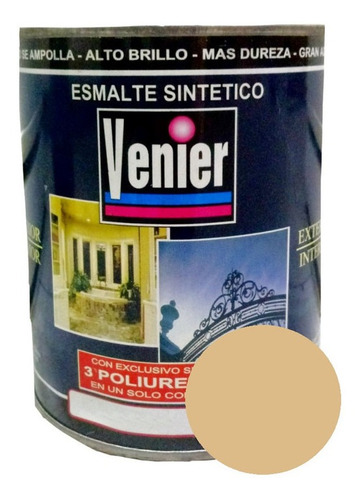 Sintetico 3p Venier Marfil Brillante Premium 1 Lt