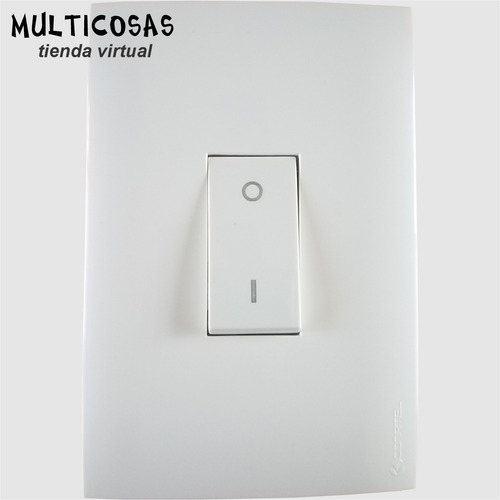 Imagen 2 de 7 de Interruptor Bipolar Vertical Con Plaqueta Conatel Presta