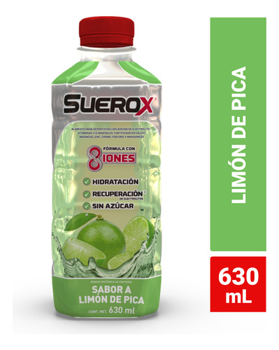 Suerox Bebida Isotónica Limón De Pica 630 Ml