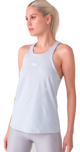 Musculosa De Mujer Fila Studio Woof Azul Claro