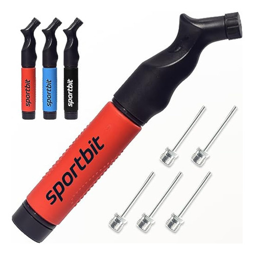 Sportbit Ball Pump With 5 Needles - Push &amp;