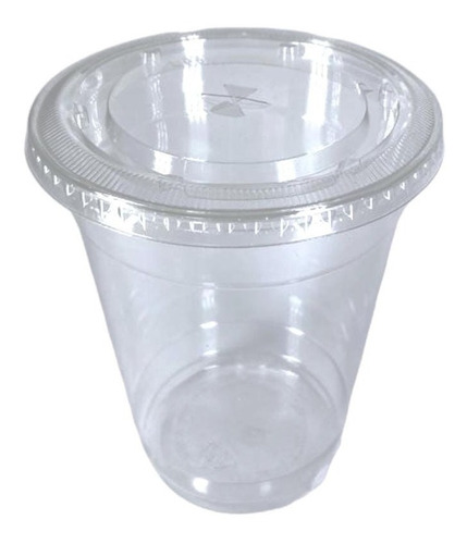 Vasos Pet 16 Oz Para Frappe Con Tapa Plana C/100pz Inix