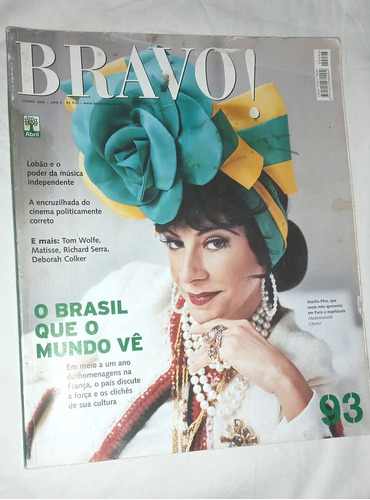 Revista Bravo Junho 2005 Marilia Pêra Lobão Tom Wolfe