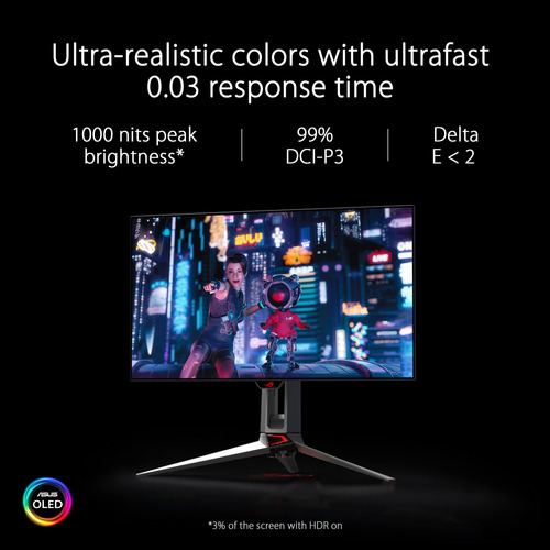 Monitor De Juego Asus Rog Swift 271440p Oled Dsc