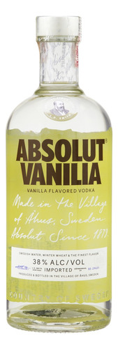 Vodka Destilada Vanilia Absolut Garrafa 750ml