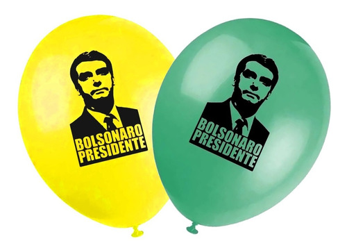 100 Unid. Bexiga/balão/festa/ Jair Bolsonaro