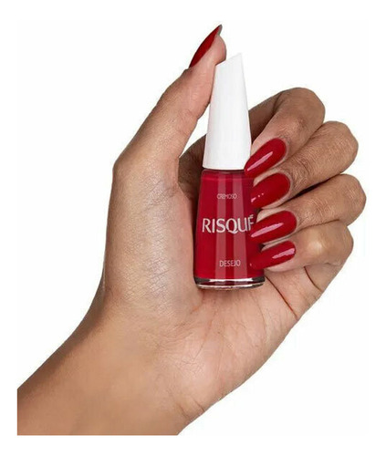 Esmalte Risqué Comum Vermelho - Kit 6 Unidades