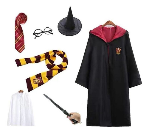 Juego De Disfraz Cosplay De Harry Potter Traje , 7 Piezas