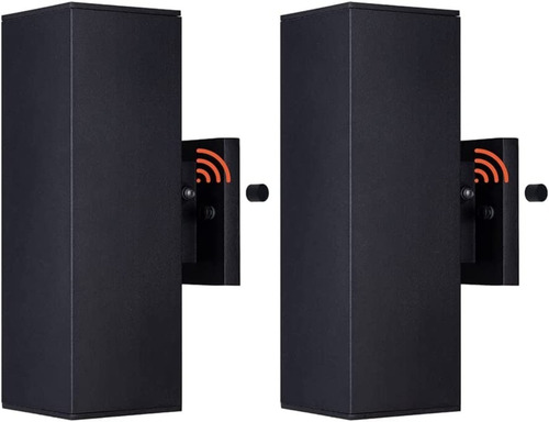 Arbotantes Exteriores 2 Lámparas Pared Impermeable Sensor Lu