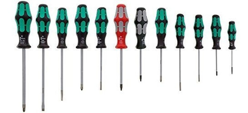 Wera - Juego De Destornilladores 12pc (sl / Ph / Sq), 334/36