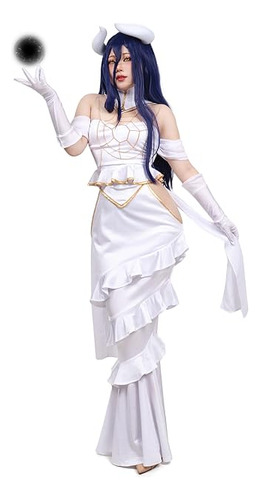 C Zofek Albedo Vestido Cosplay Con Hombros Completo Diosa Pa