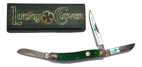 Navaja Bw Lucky Clover Clasica Acero Inox. Bolsillera Caza