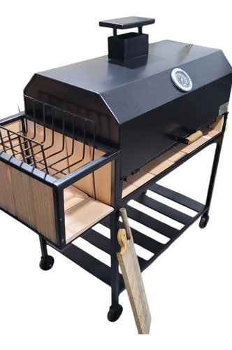 Parrilla Enlozada Con Tabla Negro
