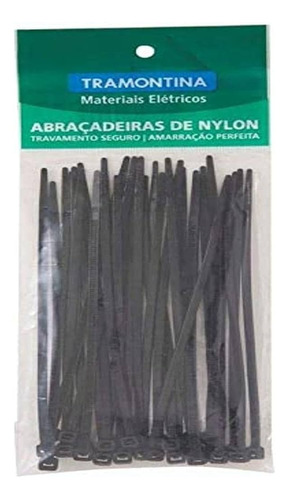 Abracadeira Nylon 95x2,4 Preta - Tramontina - 57530159