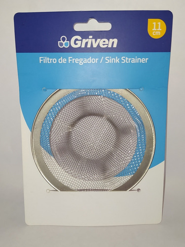 Filtro De Fregadero Marca Griven De 11cm. Acero Inoxidable.