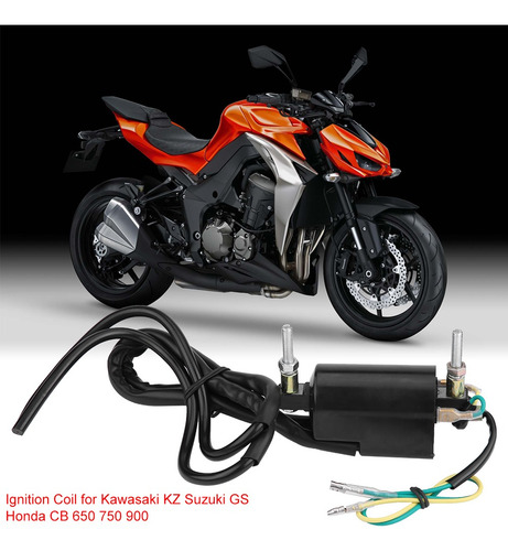 Imagen 5 de 9 de 2pcs Bobina De Encendido 12v Para Kawasaki Kz Suzuki Gs Hond