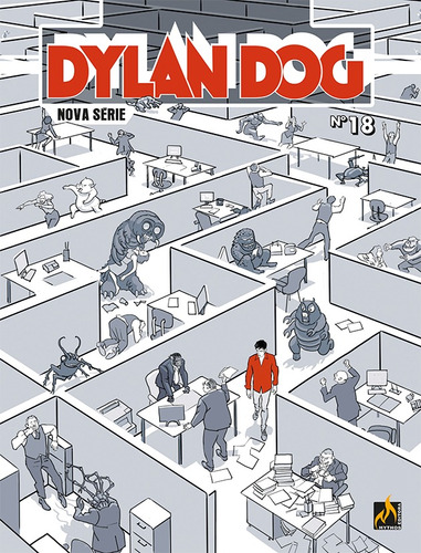 Dylan Dog Nova Série - volume 18: A máquina humana, de Bilotta, Alessandro. Série Dylan Dog Nova Série (18), vol. 18. Editora Edições Mythos Eireli,Sérgio Bonelli Editore, capa mole em português, 2021